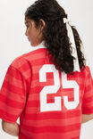 Oversized Sporty Graphics Tee, 25/SCARLETT RED - alternate image 4