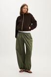 Polar Fleece Zip Through, DARK OAK/MILK TEA TIPPING - example image 2