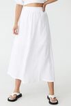 Woven Riviera Maxi Skirt, WHITE - alternate image 1