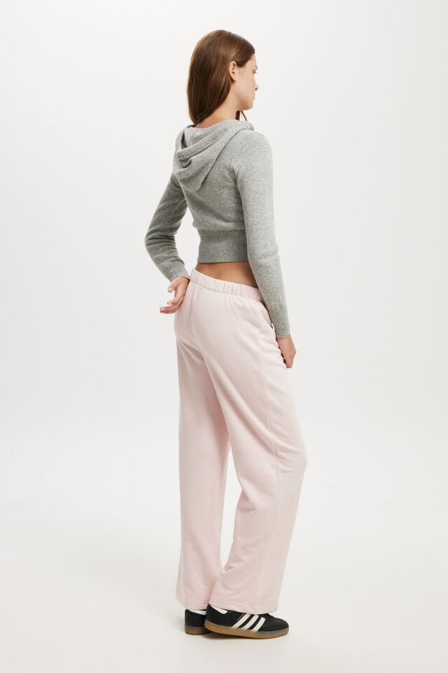 Classic Fleece Wide Leg Sweatpant, SOFT PINK