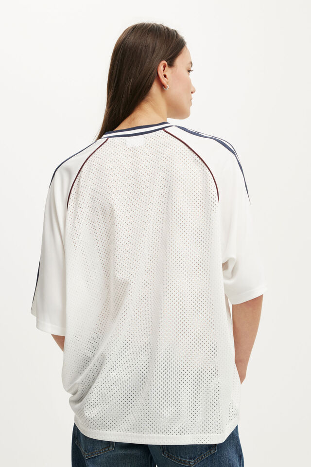The Raglan Graphic Jersey, NEW YORK 5TH AVE / VINTAGE WHITE