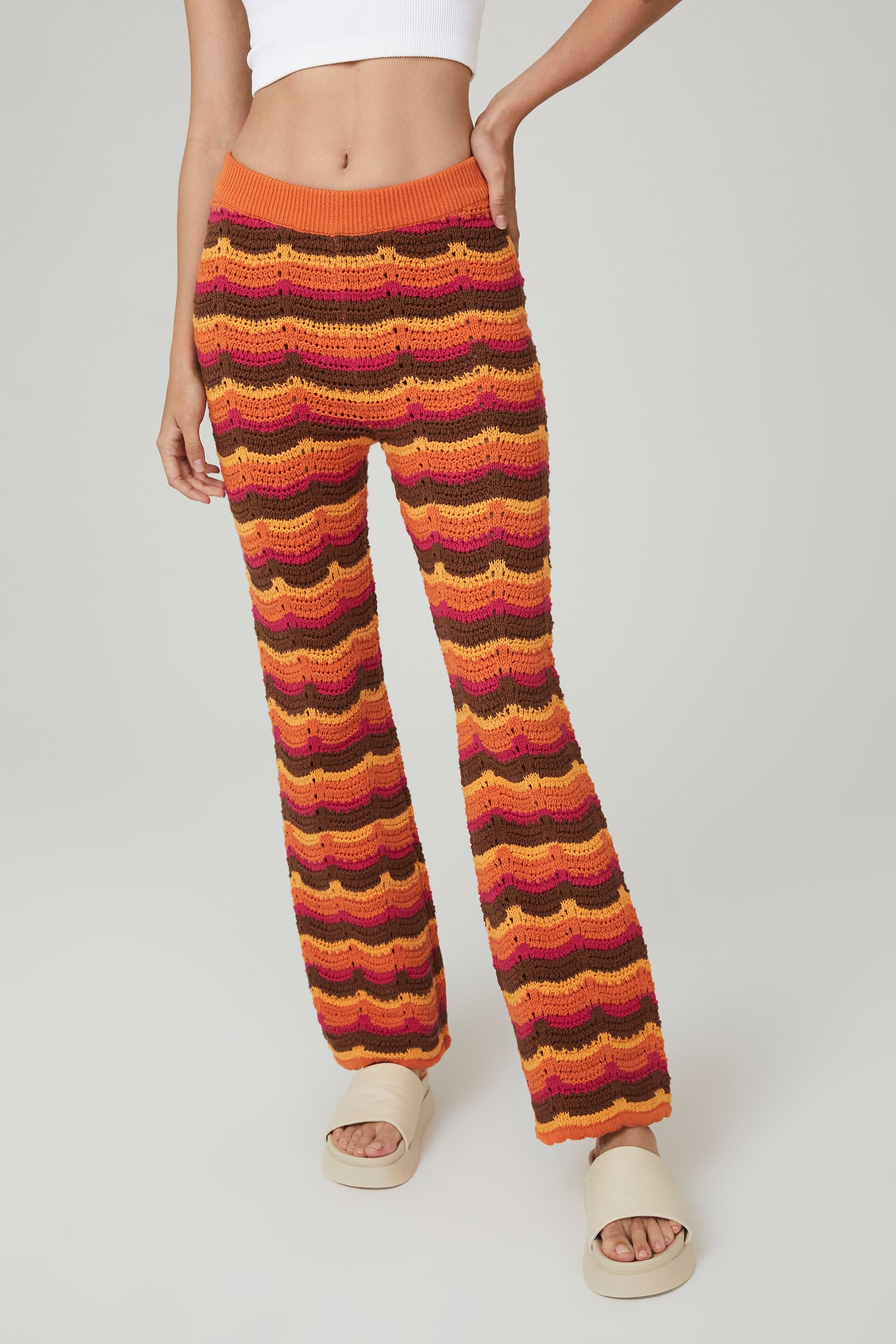 Women Pants | Crochet Flare Pant - IX03376