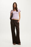 Everyday Smooth Scoop Neck Tee, MADI STRIPE GREY MARLE/LAVENDER DUSK - example image 2