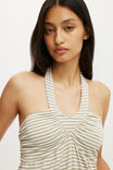 Reece Babydoll Halter, MADI STRIPE PALE EUCALYPTUS/CHERRY BLOSSOM - example image 4