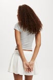 Haven Circle Mini Skirt, WHITE TEXTURE - alternate image 3
