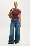 Hold Me Short Sleeve Crew Neck, SOUR CHERRY - example image 2