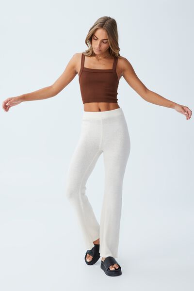 Soft Touch Flare Pant, CLOUD WHITE