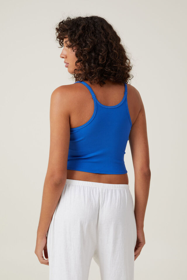 Racer Back Graphic Cami, ANCHOR/PACIFIC BLUE