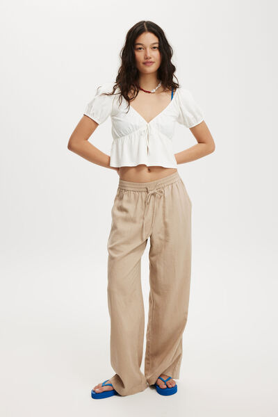 Haven Wide Leg Pant, MID TAUPE