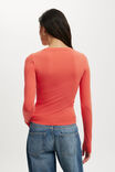 All Day Crew Long Sleeve, CORAL CRUSH - example image 3