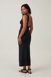 Low Back Luxe Maxi Dress, BLACK - alternate image 3