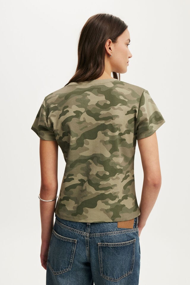90S Baby Tee, NIKKI CAMO