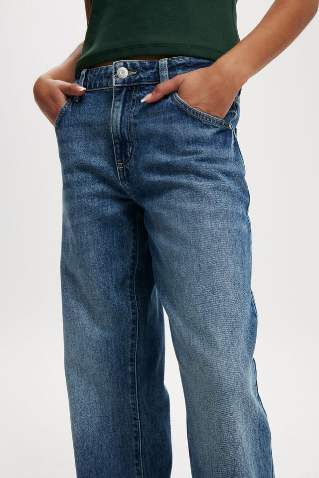 Low Rise Straight Jean, PURE BLUE