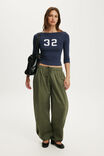 Boat Neck Graphic 3/4 Sleeve, 32 / SHADOW NAVY - example image 2