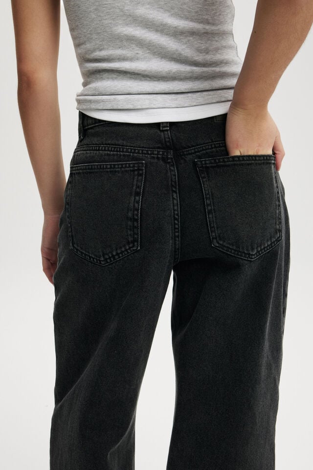 Relaxed Wide Jean, GRAPHITE BLACK