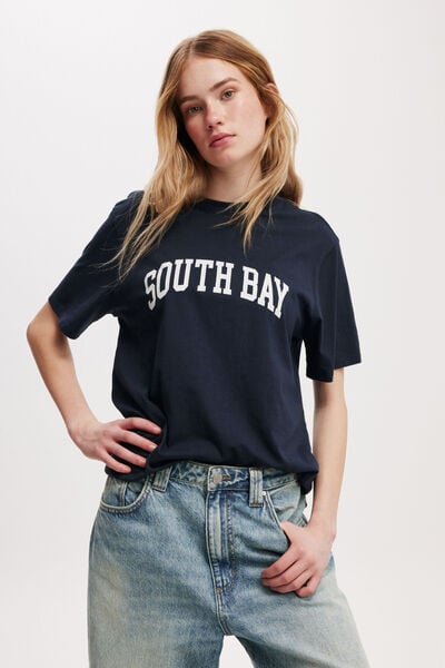 Regular Fit Graphic Tee, SOUTH BAY/ INK NAVY