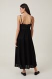 Rylee Lace Trim Maxi Dress, BLACK - alternate image 3