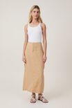 Frankie Utility Linen Skirt, GOLDEN SAND - alternate image 1