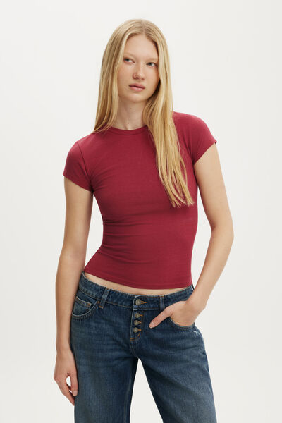 Camiseta - All Day Crew Tee, CRANBERRY CIDER