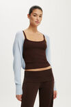 Ribbed Shrug Cardi, SEASIDE BLUE - example image 1