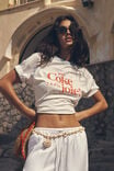 Camiseta - Coca Cola Regular Raglan Graphic Tee, LCN COK COCA COLA AVEC COKE/VINTAGE WHITE - vista alternativa 1