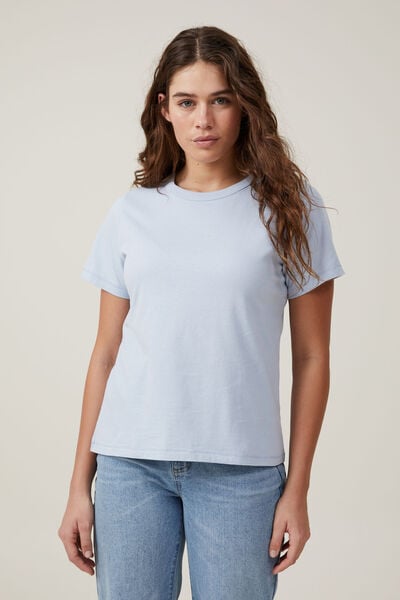 The One Organic Crew Neck Tee, COASTAL BLUE