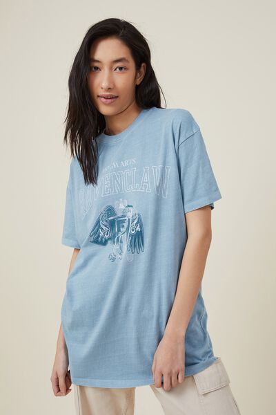 The Oversized Graphic License Tee, LCN WB HARRY POTTER RAVENCLAW/KINETIC BLUE