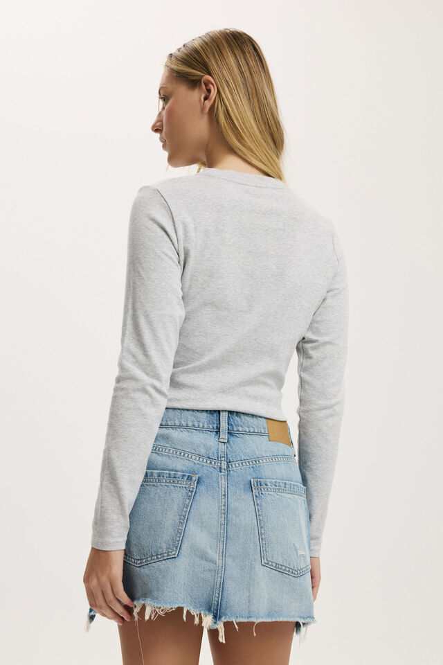 Original Denim Mini Skirt, SALTWATER BLUE WORN