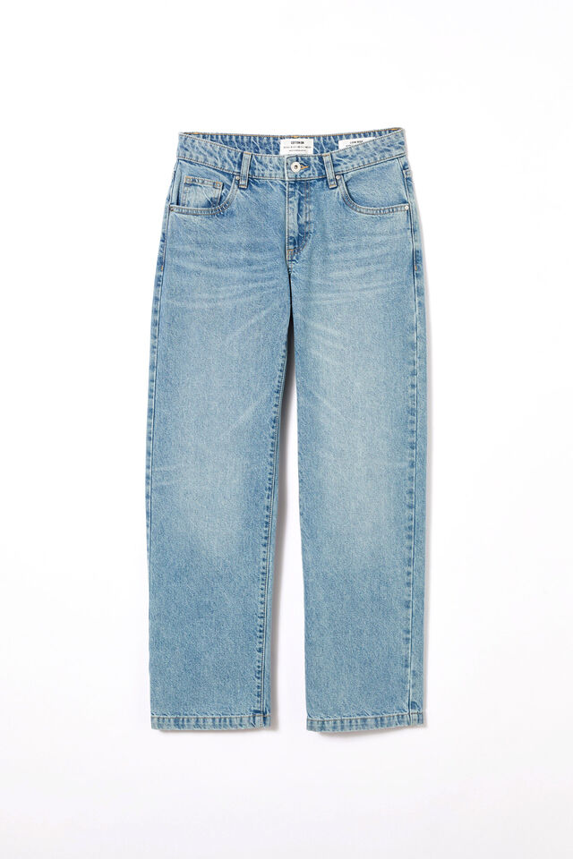 Low Rise Straight Jean Asia Fit, BELLS BLUE