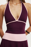 Hold Me Splice Midi Dress, BLACKBERRY BELLE SPLICE - example image 4
