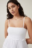 Lenny Tiered Mini Dress, WHITE - alternate image 4