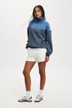 Panelled Quarter Zip Sweat, AZURE BLUE/ BLUE SLATE - alternate image 2