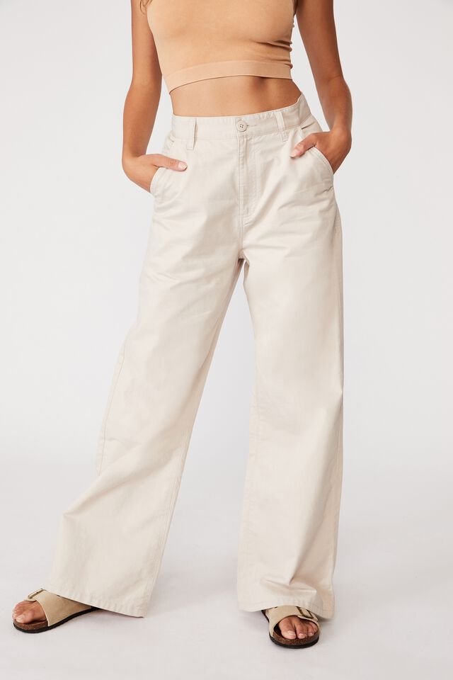Parker Long Straight Pant, TAUPE