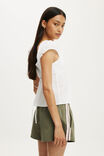 Nyla Woven Sport Short, KHAKI/BABYDOLL PINK STRIPE - example image 3
