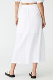 Woven Riviera Maxi Skirt, WHITE - alternate image 3