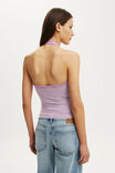 Everyday Smooth Scoop Halter, MADI STRIPE GREY MARLE/LAVENDER DUSK - example image 3