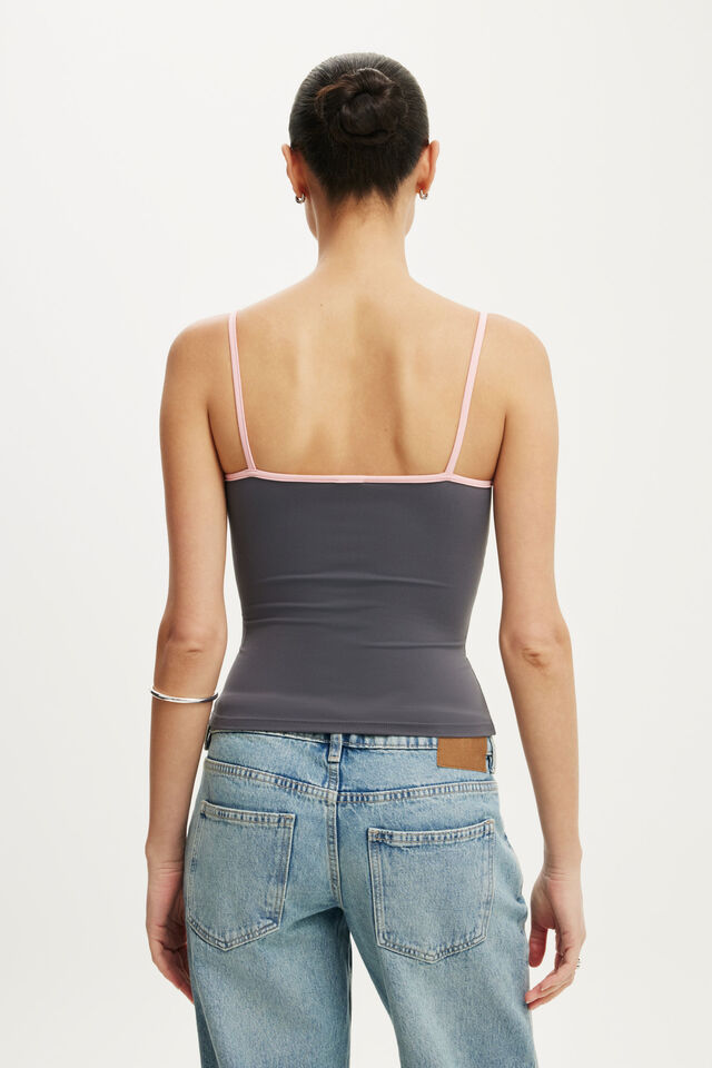 Hold Me Cami, STEEL ONYX/FLAMINGO FIZZ BIND