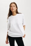 The Boxy Oversized Tee, WHITE - alternate image 1