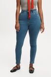 Calça - Curvy High Stretch Skinny Jean, SEA BLUE - vista alternativa 4