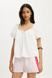 Nyla Woven Sport Short, BABYDOLL PINK/RED PETAL STRIPE - example image 2