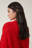 Fluffy Pullover, CHERRY ROUGE - alternate image 4
