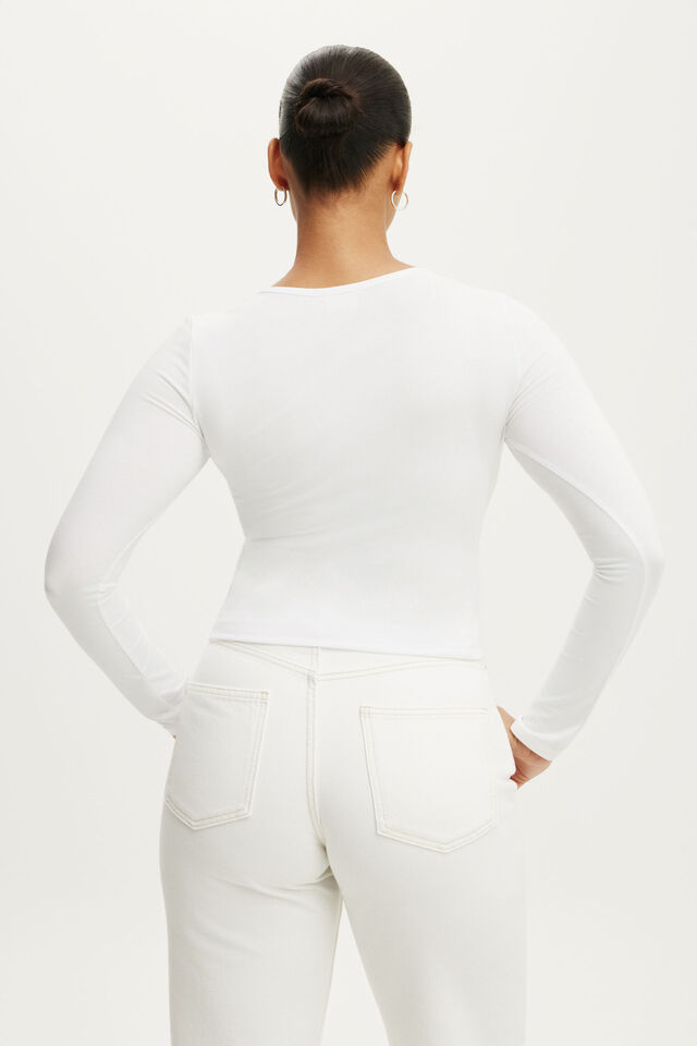 Everyday Smooth Long Sleeve, WHITE