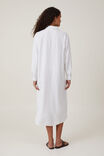 Haven Maxi Shirt Dress, WHITE - alternate image 3