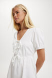 Allegra Tie Detail Mini Dress, WHITE - alternate image 4