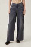 Lyocell Super Wide Jean Asia Fit, WASHED GREY - alternate image 2