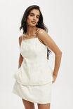 Elle Linen Tunic Top, LEMON ICING - alternate image 1