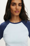 Ford 3/4 Sleeve Fitted Raglan Tee, LCN FORD BRONCO / SEASIDE BLUE - example image 4