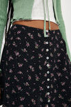 Emme Button Through Mini Skirt, MYLEE DITSY BLACK - alternate image 4