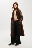 Dakota Longline Jacket, CHOC BROWN SHERPA - alternate image 2