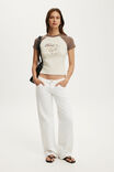 The Rolling Stones Music Raglan Tiny Tee, LCN FORD 1980 BRONCO / OAT MILK - example image 2